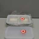 4 Pack Reusable Stainless Steel Snack Containers with Lids, Double Compartment Grab and Go Snack Food Storage Durable Portable for Adults Travel and Outdoor Camping Lunch Snack Boxes (Medium, White)