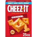 Cheez-It Cheese Crackers, Baked Snack Crackers, Lunch Snacks, Party Size, Original, 25oz Box (1 Box) (EXP 02/10/27)
