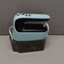 9-Speed Digital Hand Mixer Electric, 400W Powerful DC Motor, Hand Mixer Electric Handheld with Snap-On Storage Case, 5 Stainless Steel Accessories, Beaters, Dough Hooks, Whisk(Ice Blue/Black)