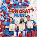 2026 Thank You Nurse Graduation Party Decorations Nurse Balloons Bulk Kits,Congrats Nurse Balloons Arch for Appreciation Nurse Week CNA RN NP LPN Party Supplies