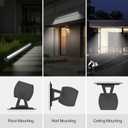 LED Wall Washer Light Bar, 20 in Plug-in 120V, 4000K Neutral White, 2250 Lumens, IP65 Waterproof Linear Outdoor Sign Lighting, 360-Degree Swivel Mount Landscape Spotlight