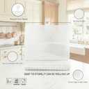 MicoYang Silicone Dish Drying Mat for Multiple Usage,Easy clean,Eco-friendly,Heat-resistant Silicone Mat for Kitchen Counter or Sink,Refrigerator or drawer liner Translucent L 16 inches x 12 inches