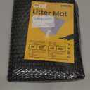 Cat Litter Mat 23"x17", Double Layer Urine & Waterproof Trapping Mat for Kitty Litter Box, Easy to Clean, Non-Slip, Scatter Control Cat Matt for Floor, Gray (Gray)