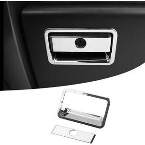 for F150 Glove Box Latch Handle Cover Trim Compatible with Ford F150 2015-2020 Chrome Interior Accessories