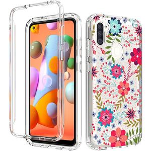 Case for Galaxy A11, Samsung A11 Case for Girls, Full Body Shockproof Clear Floral Soft Flexible TPU Slim Phone Protective Armor Cover for Samsung Galaxy A11 (Floral Prints)