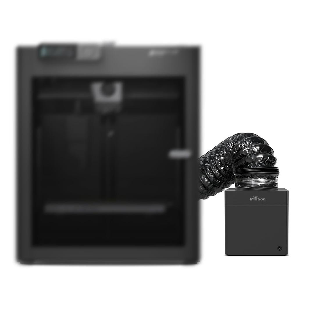 3D Printer Filtration System for Bambu Lab P1S/X1C, HEPA H13 & Carbon Air Purifier, Works with P2S/H2D & Enclosed Printers, Capture VOC & Ultrafine Particles for ABS/ASA/PLA/PETG/Nylon