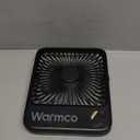 Warmco 10000mAh Portable Travel Fan 7-inch, Max 24H Runtime, Ultra-thin Quiet Rechargeable Battery Operated Desk Fan with Digital Display for Camping, Office, Bedroom, Cruise Essentials (Black)