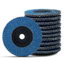 10 Pc 3-inch Shaft 3/8 Grinding Flap Disc 80 GritZirconia Abrasiveefficient Grindingwear-Resistant and Durable Angle Grinder Sanding Disc for Metal, Wood, Stainless Steel Finishing