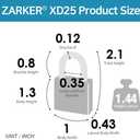 2 x XD25 3-Digit Combination Small Mini Padlock, Pink, 1-Pack