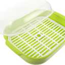 DOITOOL Microwave Steamer for Cooking Vegetables, Plastic Microwave Vegetable Steamer with Lid for Vegetables Prep Seafood Cooking (Random Color)