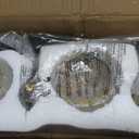 PRESDE 2-Crystal Bathroom Vanity Light Modern Black and Gold Bathroom Lights Fixtures Over Mirror Modern Bath Wall Lighting