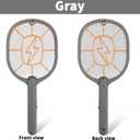 2-Pack Electric Fly Swatter, Black & Gray, AA Battery Operated Bug Zapper Racket for Indoor/Outdoor Use, Mosquito & Fly Killer, Handheld Insect Catcher