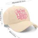 21st Birthday Gifts for Her, 21st Birthday Decorations for Friends, Daughter, Sister, Adjustable Size Baseball Cap (Beige)