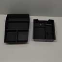 for 2012-2015 Tesla Model S Center Console Organizer Tray, Silicone Cup Holder Compartments Storage Bins fits Model S Accessories