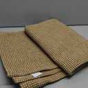 KOZYFLY Boho Rugs for Entryway 3x5 ft Washable Area Rug Non Slip Rubber Backed Entry Rug Woven Indoor Door Mat Cotton Kitchen Rugs Floor Carpet for Entryway, Foyer, Backdoor, Tan/Orange/Brown