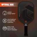 Pickleball Paddles,Fiberglass Pickleball Paddles Set of 2, Lightweight Pickleball Rackets with Pickleball Carrying Bag,for Beginners & Pros (T300&Orange Black)