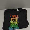 I Will Vote for Choice, Equality, Freedom, Education Respect T-Shirt (Black, S)