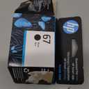 HP 67 Black Ink Cartridge | Works with HP DeskJet 1255, 2700, 4100 Series, HP ENVY 6000, 6400 Series | Eligible for Instant Ink | 3YM56AN