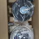 52 Inch Quiet DC Motor Ceiling Fan with Light Remote Control, Indoor 3 Blade Silver Modern Ceiling Fan for Bedroom Living Room Porch