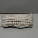 jinchan Linen Curtains Taupe Grey on Beige Striped Curtains for Living Room Bedroom Ticking Stripe Light Filtering Farmhouse Cottage Core Rustic Back Tab Window Treatment 2 Panels 84 inches Long
