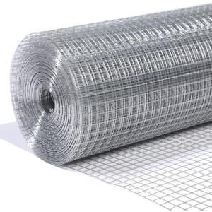 1/2inch Galvanized Hardware Cloth 24" x 100' 19 Gauge Hot-Dip Galvanized After Welding Chicken Wire Raised Garden Bed Plant Supports Poultry Netting Chicken Wire Fence Wire Mesh Roll, 1/2in 24in x 100ft 19Gauge