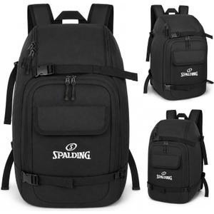 Spalding 50L Semi Cooler Backpack – Cooling Waterproof Multi Storage Compartment Travel Bag for Outdoor Adventure Essentials, Picnic Lunchbox, Beach Trips, Camping, Sports, for Men & Women, 12 x 9 x 19 inch