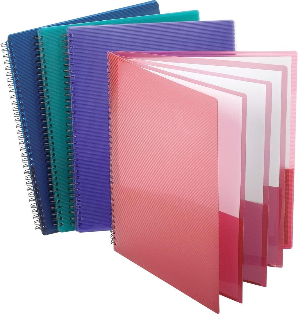 Oxford Poly 8-Pocket Folder - Letter Size - 9.1 x 10.6 x 0.4