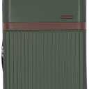 U.S. Traveler Vista Way 3-Piece Travel Set, 21-Inch Carry-on Hardside with TSA Lock, 18-Inch Travel Backpack with Laptop Sleeve, Toiletry Bag, Green
