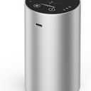 Waterless Essential Oil Diffuser, Rechargeable Scent Diffusers with 3 Mist Levels & Timers, Portable Aromatherapy Diffuser for Home Car Room Studio Office, Silver Metal