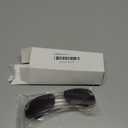 knliwkm Rimless Rectangle Y2k Sunglasses for Women Men Cute Small Frameless Black Tinted Lens 2000S Fashion Shades with Butterfly