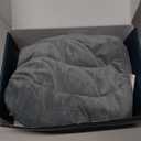 Kaisa Weighted Heating Blanket 5 lbs, 26" x 35" Large Size Weighted Heating Pad for Back Shoulder Abdomen, Soft Electric Heated Blankets, Grey