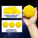 Bucket Pitching Machine Baseballs 24/36 Pack - 60 MPH High Bouncy Yellow Dimpled Practice Balls | Lightweight & Durable for Batting/Fielding Training | Indoor/Outdoor All Ages (24pack), 2.82 ounces