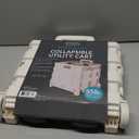 Folding Utility Cart Retractable Aluminum Handle Adjustable Handle Built-in Wheels Rolly Cart Easy to Carry Trolley Cart for Groceries Shopping Bags Sports Equipment