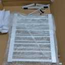 White Metal Dog Gate for Small Dogs - 13.3" Short Freestanding Puppy Gate with Retractable Sliding Rail, No Installation, Indoor/Outdoor Use, Foldable & Portable Pet Barrier