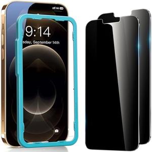 SMARTDEVIL 2Pack Privacy Screen Protector for iPhone 11 Pro Max/iPhone XS Max with Easy Installation Frame, 9H Anti-Spy Privacy Tempered Glass Film, Anti-Shatter, Bubble Free