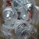 Finnhomy Swivel Caster Wheels 3 Inch Threaded Stem Casters Set of 4 Heavy Duty 1/2"13 x 1 with Brake Polyurethane Industrial Locking Castors Wheels for Cart/Furniture 2200 Lbs Smooth Casters, Red