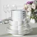Lenox Dinnerware Set, Studio 1414 Scallop 16-Piece Set, Service For 4, Bone China Material, Dishwasher & Microwave Safe, Home And Kitchen, Kitchen And Dining, Plates And Bowls Sets (White, 16 Pieces)