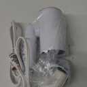 Hair Dryer, 1600W Small Foldable Hair Blow Dryer, Fast Drying Travel Hair Dryer, White