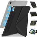 for iPad Air 11 Inch Case M4/M3/M2(2026&2025&2024)Slim Powerful Magnetic iPad Air 5/4th Case 10.9 Inch,4 Standibg Angles,Vertical Stand Cover,with Auto Wake/Sleep and with Pencil Holder - Black