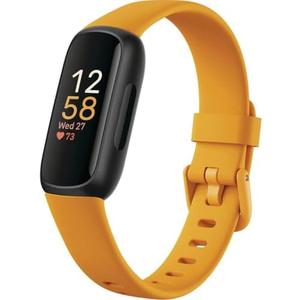 Fitbit Inspire 3 Health &-Fitness-Tracker with Stress Management, Workout Intensity, Sleep Tracking, 24/7 Heart Rate and more, Morning Glow/Black, One Size (S & L Bands Included)