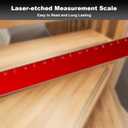 Stair Tread Template Tool - Upgrade Dual Nut Locking Stair Tread Measuring Tool Jig for Stair Tread Gauge, Stair Gauge Measuring Tool, Compatible with Many Types of Layout Projects-RED