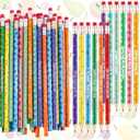 60 Pcs Scented Pencils Bulk for Kids Inspirational Motivational Cute Fun Fruit Wood Smelly Graphite Pencils with Erasers for School Classroom Office Students Girls Boys Gifts Supplies