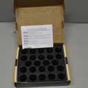 dynofit 24pcs 14x1.5 Stock Lug Nuts 1.75 inch(45mm) Height 7/8" Hex(22mm), M14-1.5 One-Piece Design Factory Wheel Lugnuts Compatible with Chevy Silverado & Tahoe GMC Sierra 1500 Buick Dodge Cadillac (Black)