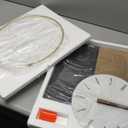 14x20 Inches Modern Wall Clock Battery Operated, Wooden Decorative Analog Clocks with Silent Quartz, Minimalist Art Decor for Living Room, Office, Bedroom