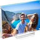 5x7 Acrylic Picture Frame with Magnetic, Clear Diploma Degree Frame with Base, Lucite Transparent Photo Frame for Tabletop Display with Exquisite Package