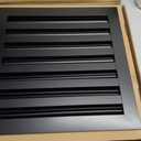 FA-STAR Clean Modern AC Vent Cover - Duct Opening 14 x 14 (Black) | All Aluminium Decorative Air Vent, Adjustable & Removable Slat, Screw-In On The Side, Linear Slot Diffuser for Ceiling Walls, Neck: 13.62" x 13.50" - Face: 15.59" x 15.47"