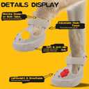 EVA Dog Shoes- Non-Slip Waterproof Dog Booties for Hot Pavement Summer, Easy ON & Off Reflective Adjustable Pet Boots & Paw Protectors, Rugged Sole for Dog Outdoor Walking (Beige,L)