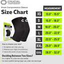 Knee Brace for Women & Men (Pair) Knee Sleeves for Running, Workout, Weightlifting & Sports Compression Knee Support for Knee Pain Relief, Meniscus Tear & Arthritis (Black)