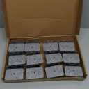 24 Pcs Chair Leg Floor Protectors Rectangle, Silicone Felt Furniture Leg Pads Caps Covers for Hardwood Floors, Fit L:2" to 2-1/2", W:1" to 1-1/2"