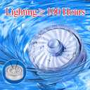 Blue Submersible Led Lights, Waterproof Tea Lights Mini Led Light 100H Battery Operated Underwater Lights for Vase Lantern Table Centerpieces Wedding Party Halloween Christmas Decor (12 Pack)